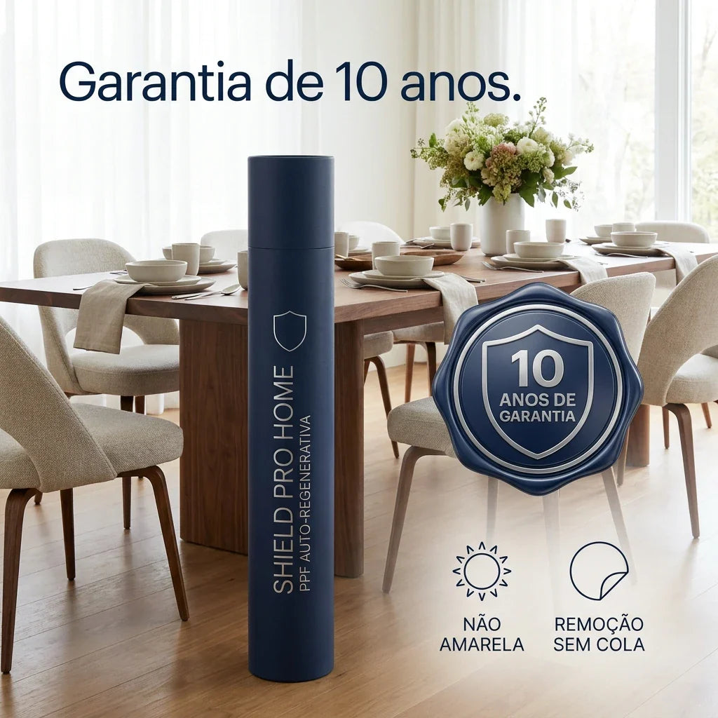 Película PPF com garantia de 10 anos que não amarela