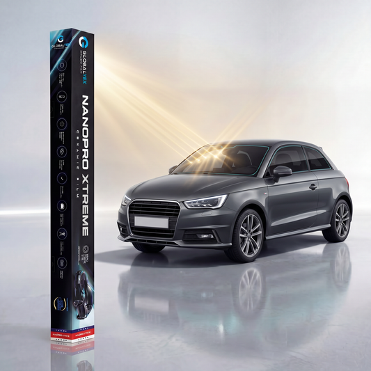 Insulfilm Nano Cerâmica Audi A1 2 Portas — Compatível com Geração 8X (2010-2018) — Corte Computadorizado Sob Medida — Película Térmica Premium Nanopro Xtreme