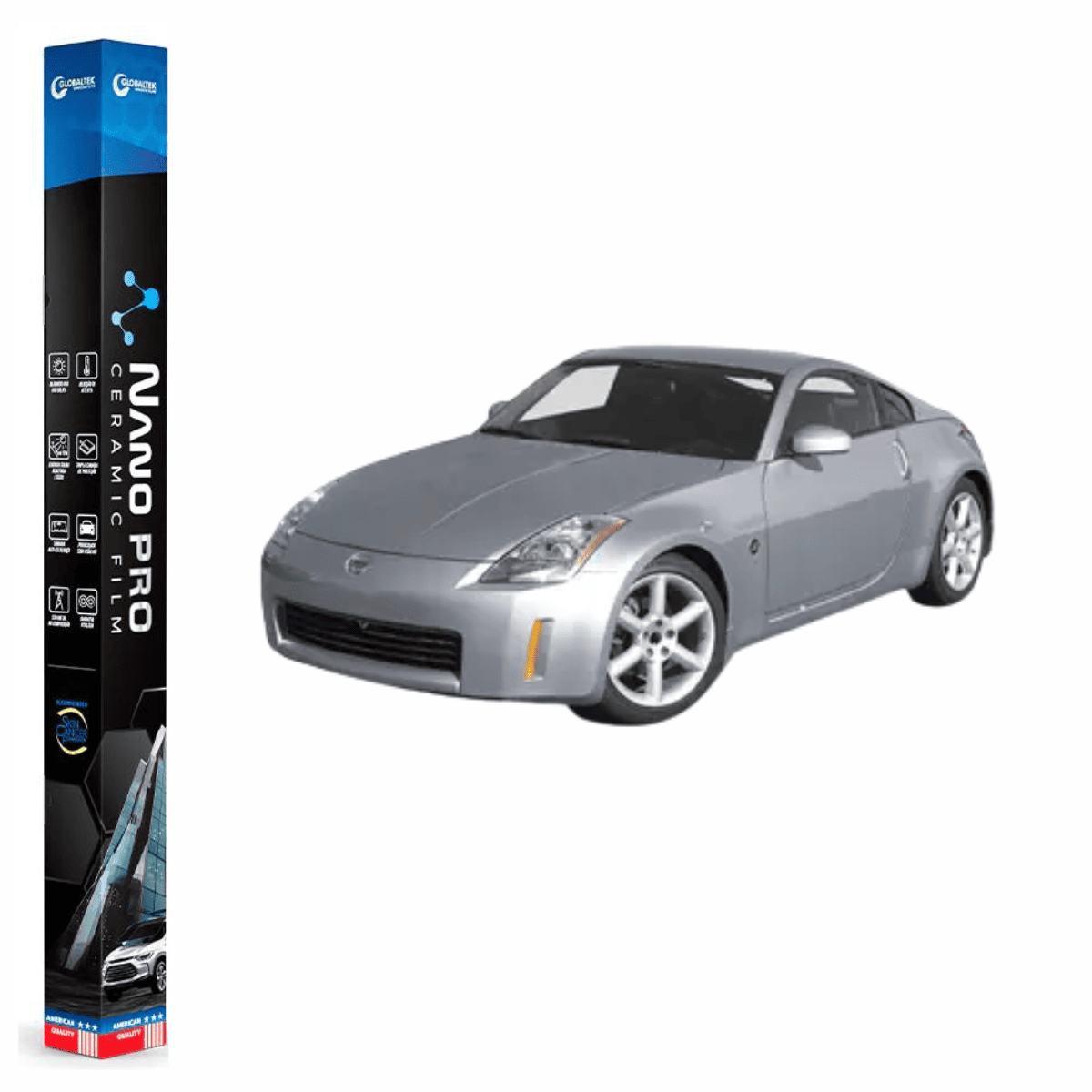 Película Insulfilm Nano Cerâmica Automotiva Térmica - NISSAN 350Z