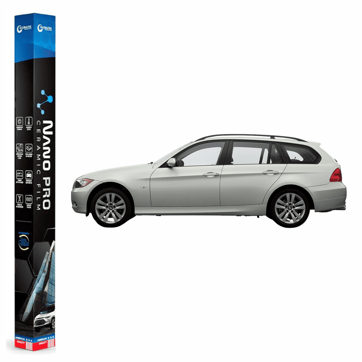Película Insulfilm Nano Cerâmica Automotiva Térmica - BMW SERIE 3 WAGON