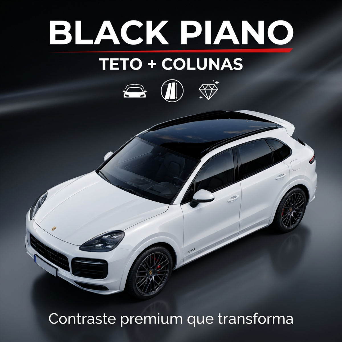 Película PPF Black Piano Shield Pro — blindagem invisível premium para pintura automotiva