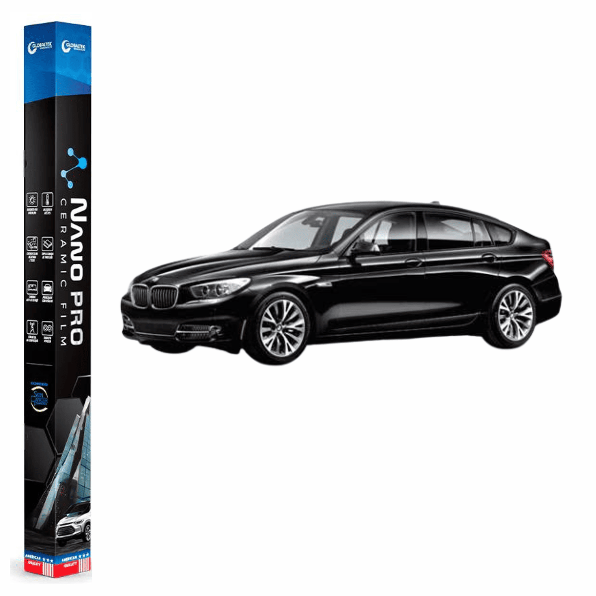 Película Insulfilm Nano Cerâmica Automotiva Térmica - BMW SERIE 5 GT GRAND TURISMO
