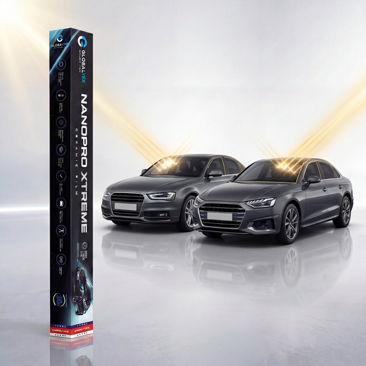 Insulfilm Nano Cerâmica Audi A4 Sedan — Compatível com Gerações B8 e B9 (2008-2024) — Corte Computadorizado Sob Medida — Película Térmica Premium Nanopro Xtreme