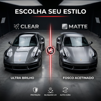 Película PPF Fosco Shield Pro — escolha seu acabamento Clear ou Matte