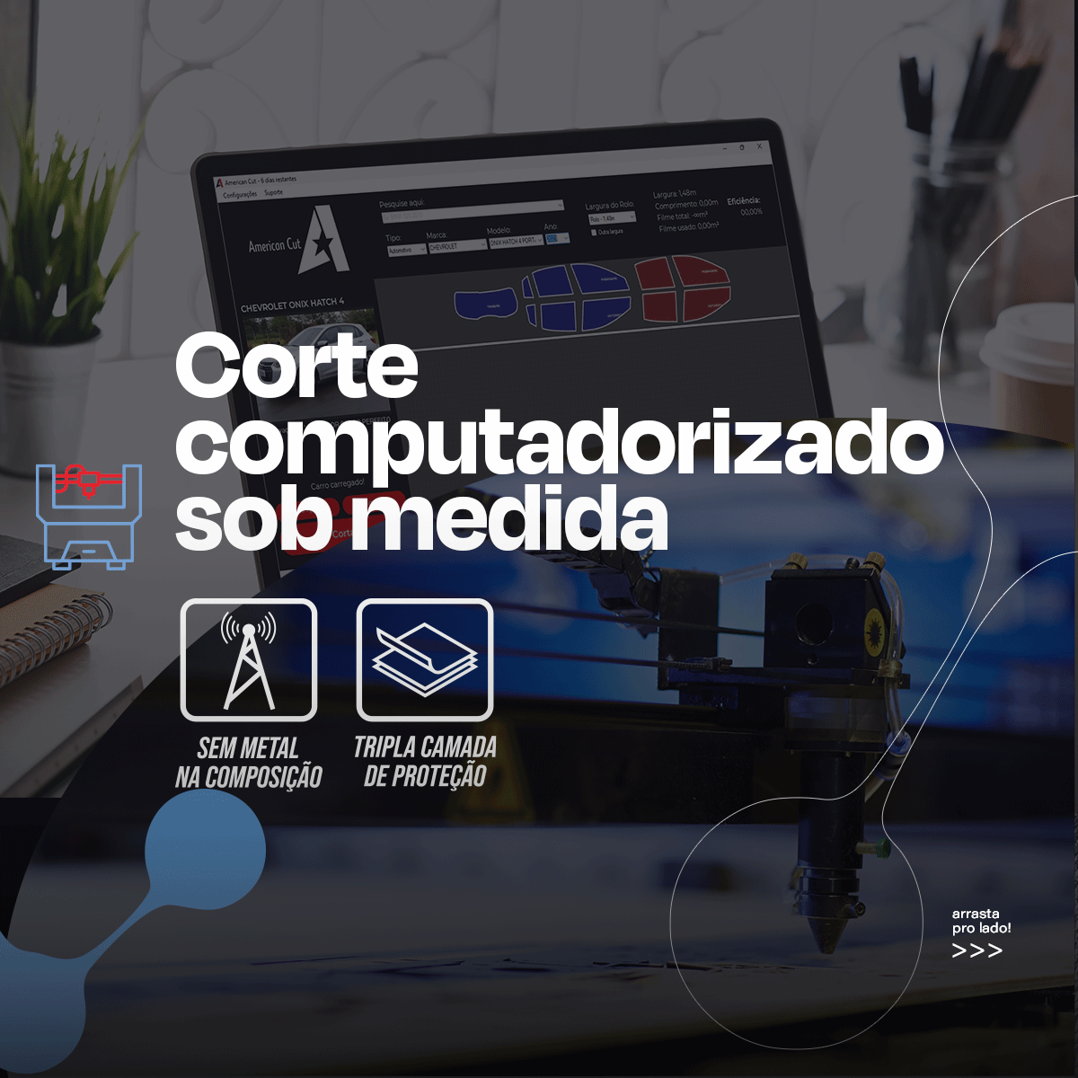 Película Nano Cerâmica Automotiva Térmica Audi A5 Sportback | Sob Medida