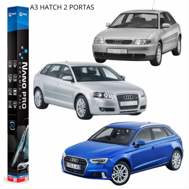 Película Insulfilm Nano Cerâmica Automotiva Térmica - AUDI A3/2P