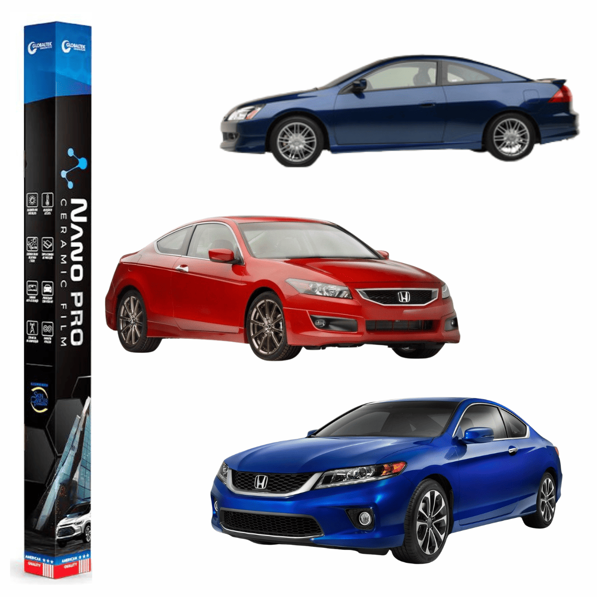 Película Insulfilm Nano Cerâmica Automotiva Térmica - HONDA ACCORD COUPE