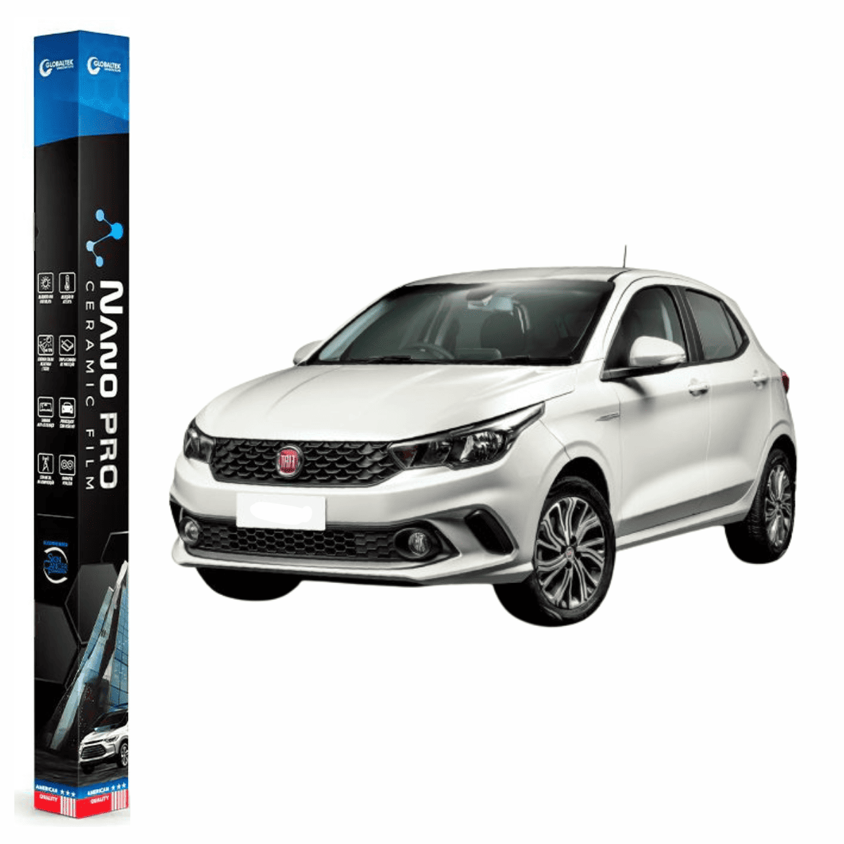 Película Insulfilm Nano Cerâmica Automotiva Térmica - FIAT ARGO