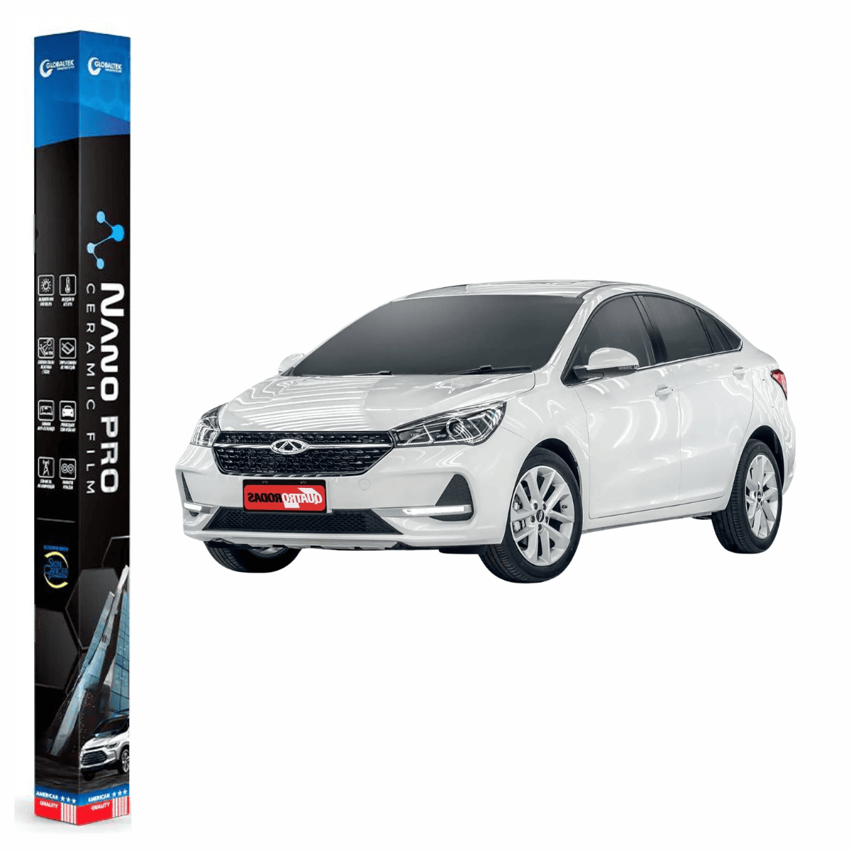 Película Insulfilm Nano Cerâmica Automotiva Térmica - CHERY ARIZZO