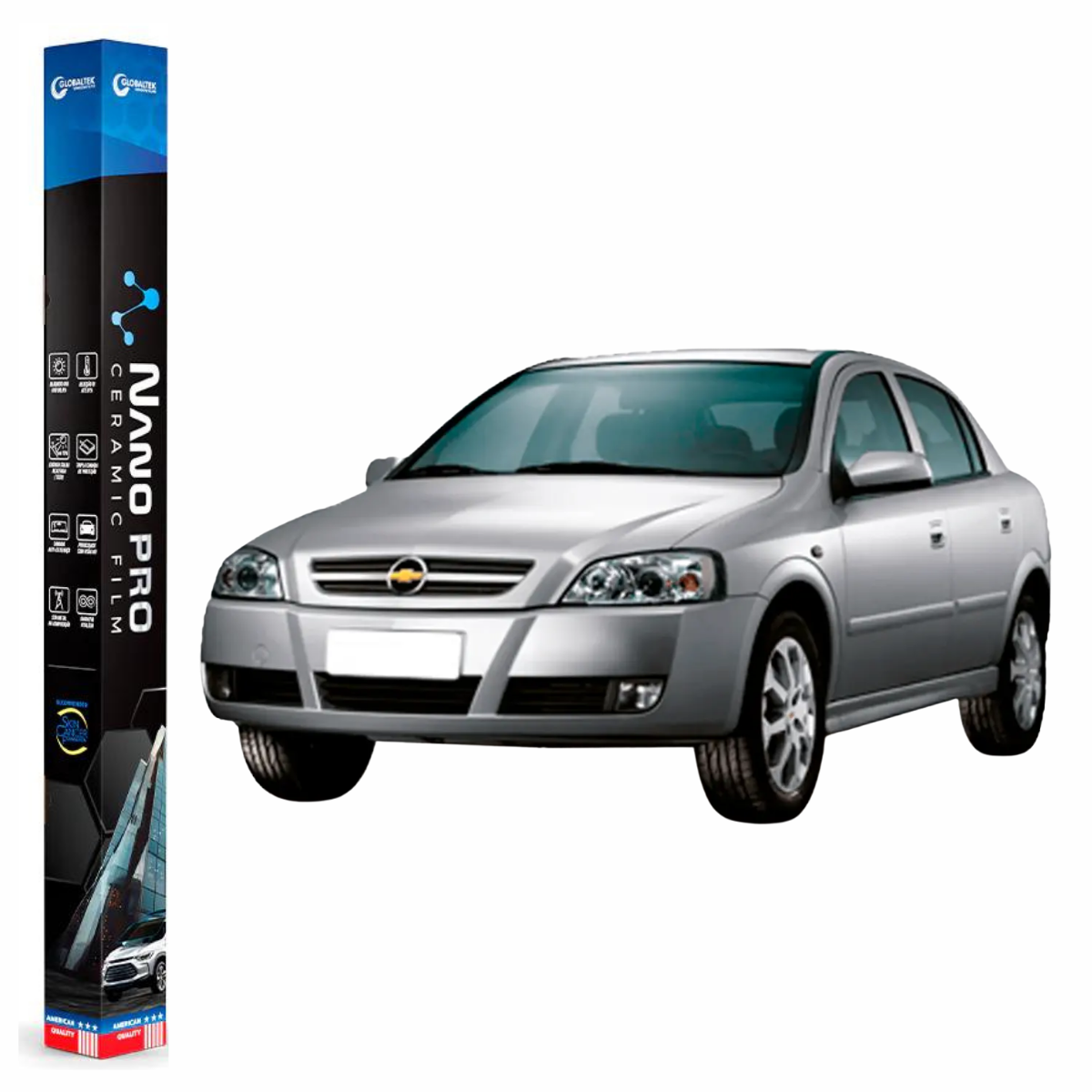 Película Nano Cerâmica Automotiva Térmica - CHEVROLET ASTRA SEDAN