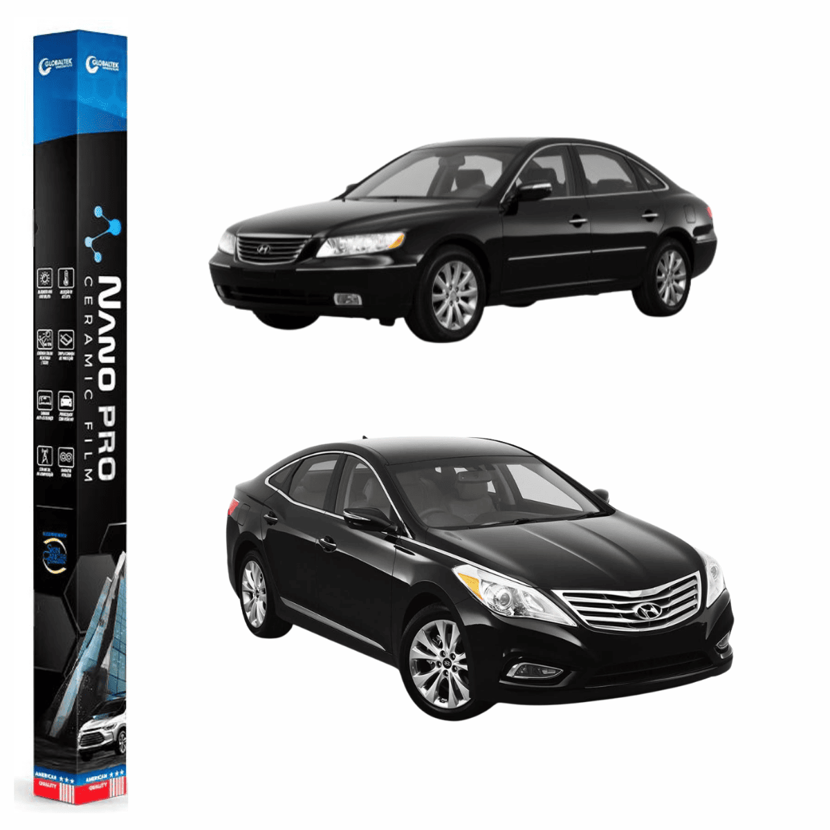 Película Insulfilm Nano Cerâmica Automotiva Térmica - HYUNDAI AZERA