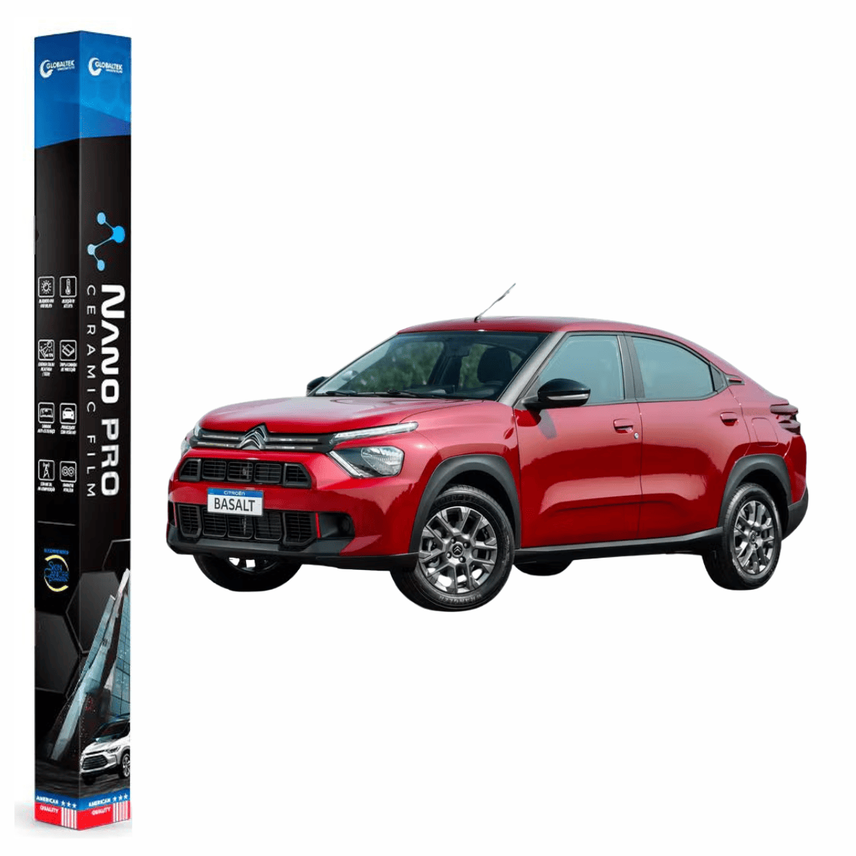 Película Nano Cerâmica Automotiva Térmica - CITROEN  BASALT