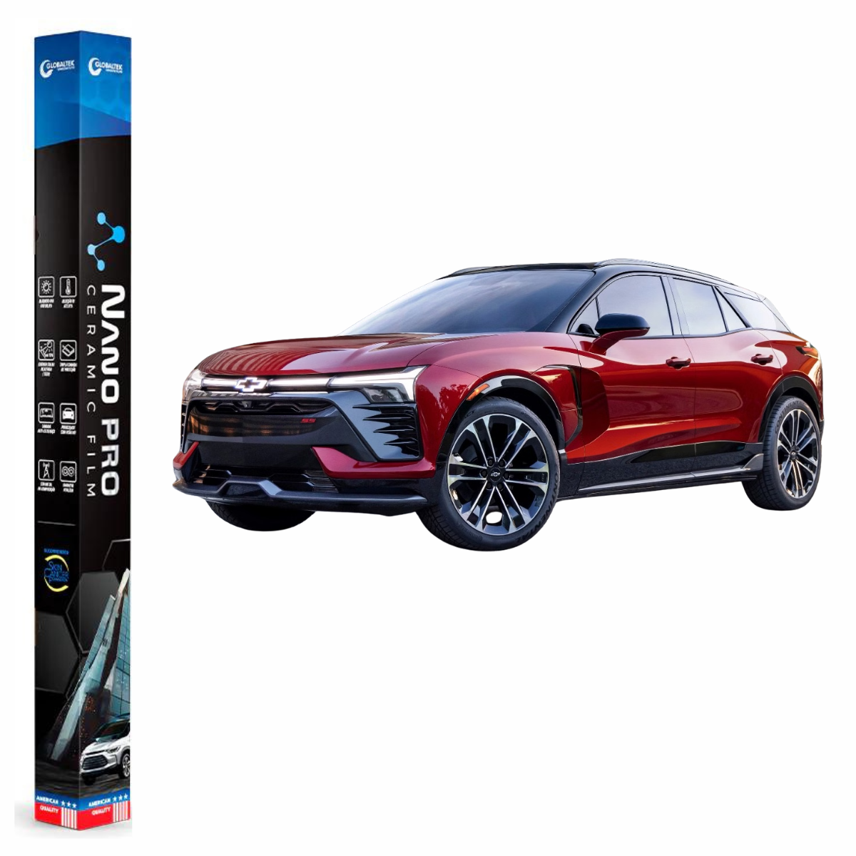 Película Insulfilm Nano Cerâmica Automotiva Térmica - CHEVROLET BLAZER EV