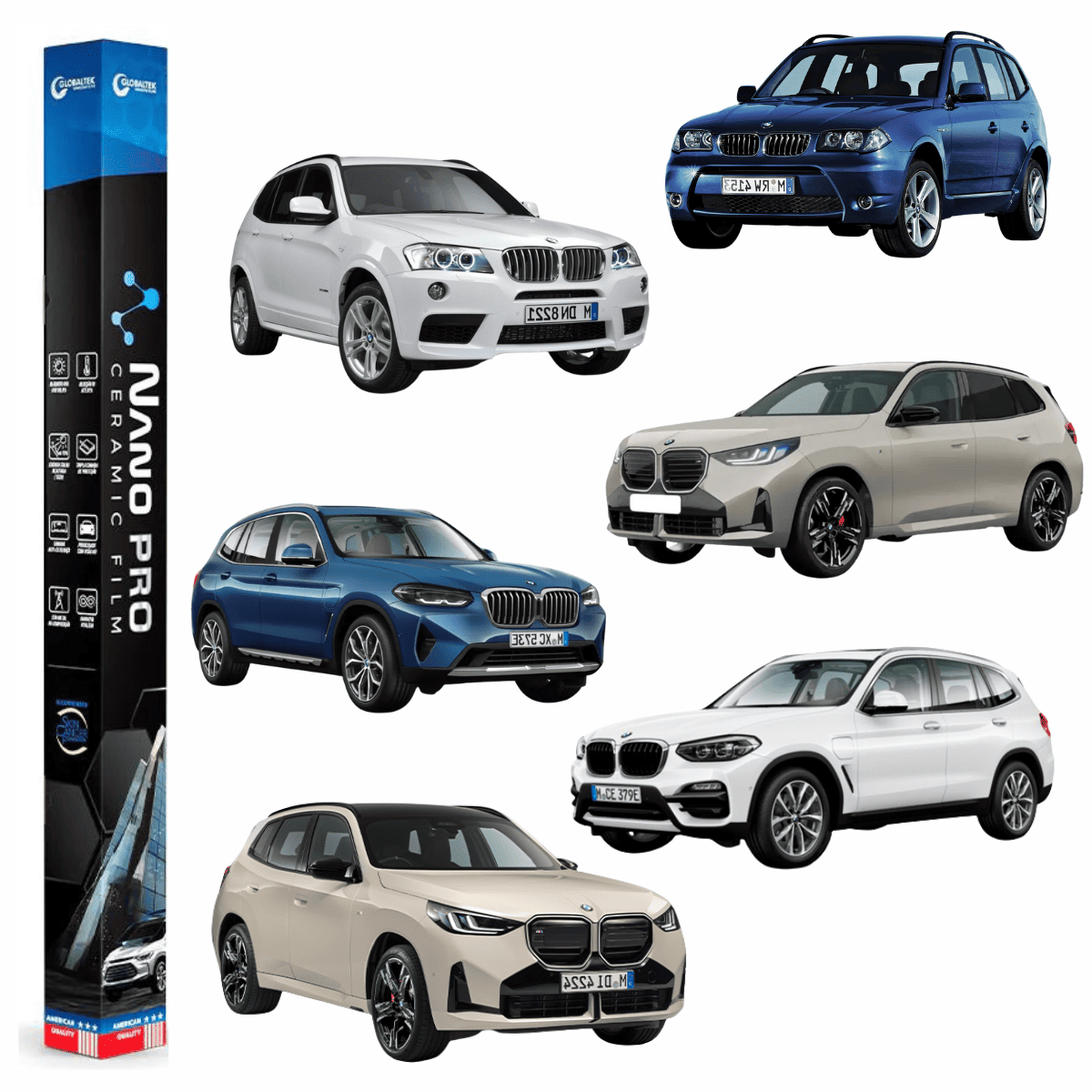 Película Insulfilm Nano Cerâmica Automotiva Térmica - BMW X3