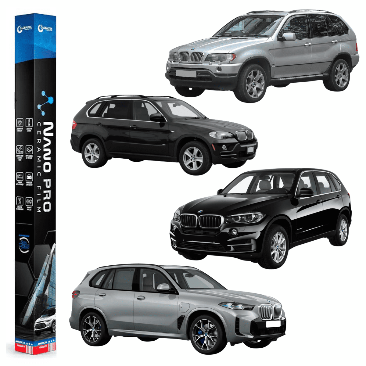 Película Insulfilm Nano Cerâmica Automotiva Térmica - BMW X5