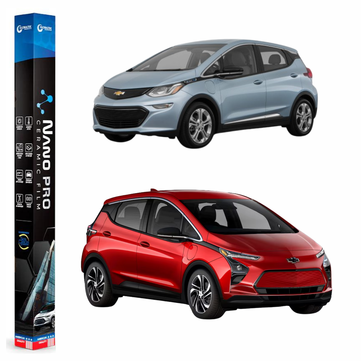 Película Insulfilm Nano Cerâmica Automotiva Térmica - CHEVROLET BOLT EV HATCH