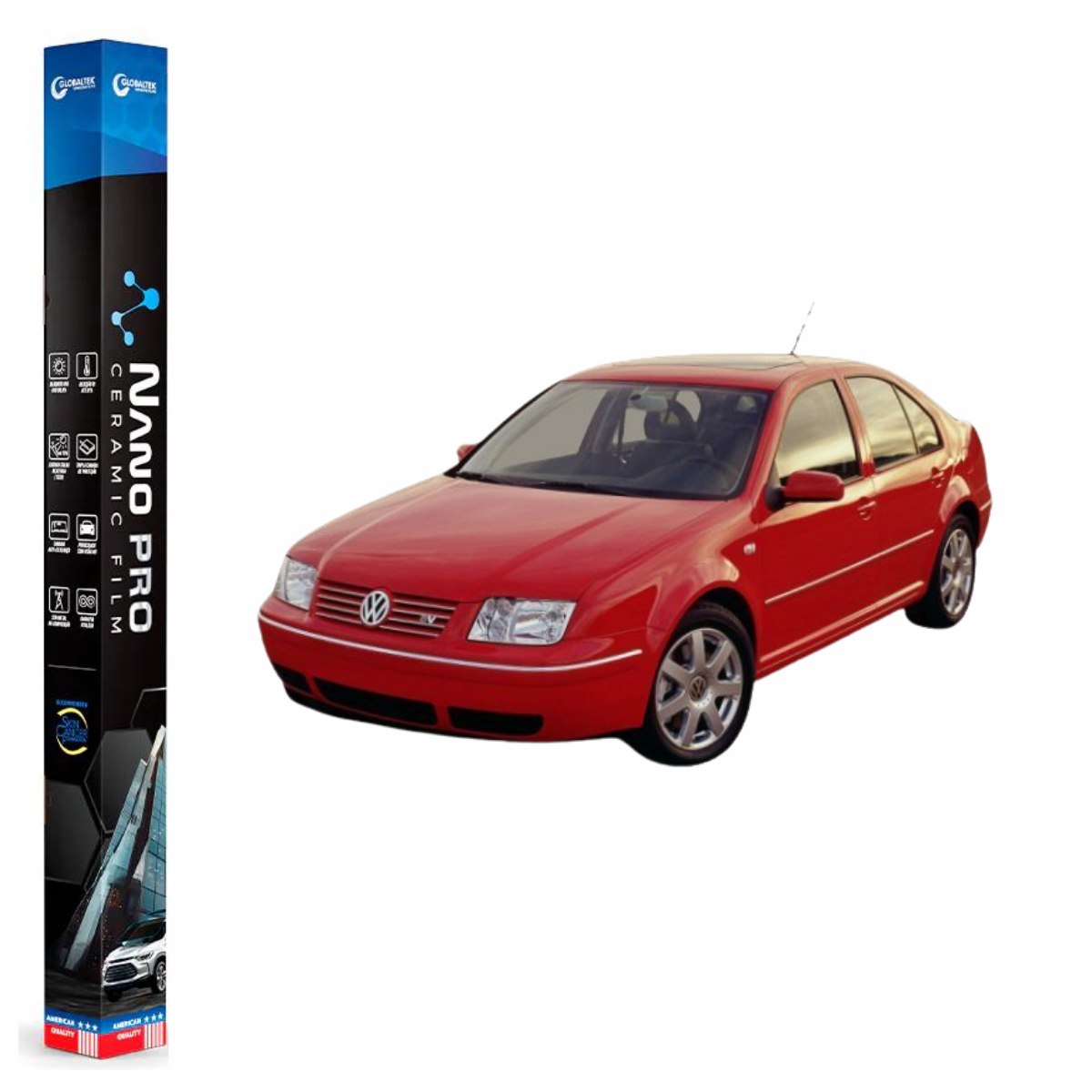 Película Insulfilm Nano Cerâmica Automotiva Térmica - VOLKSWAGEN BORA