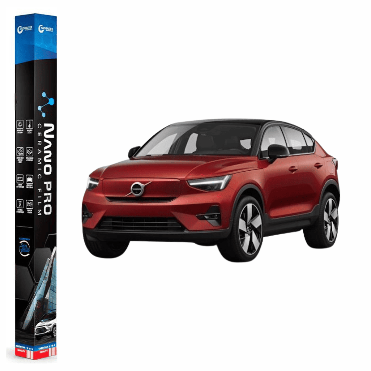 Película Insulfilm Nano Cerâmica Automotiva Térmica - VOLVO C40