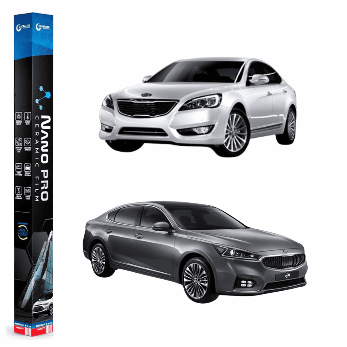 Película Insulfilm Nano Cerâmica Automotiva Térmica - KIA CADENZA