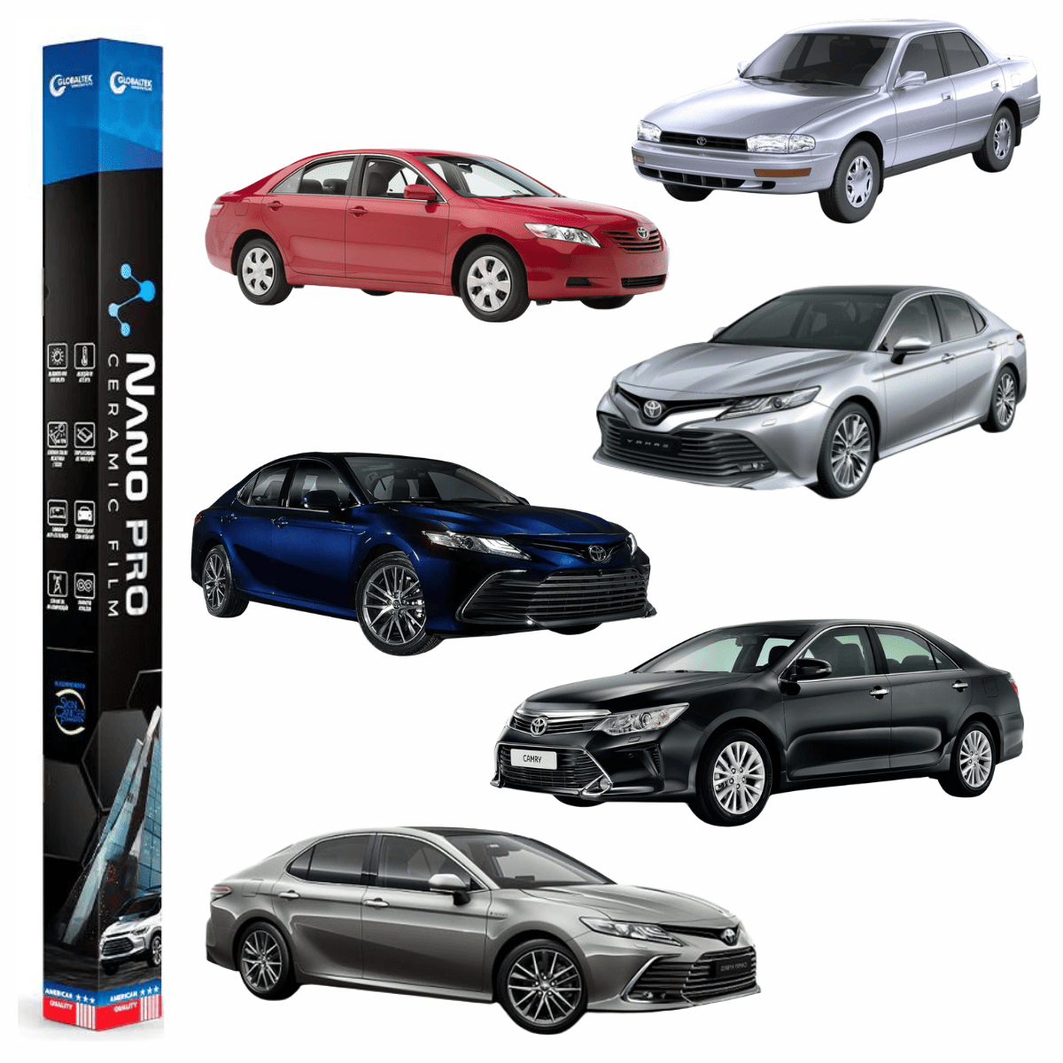Película Insulfilm Nano Cerâmica Automotiva Térmica - TOYOTA CAMRY