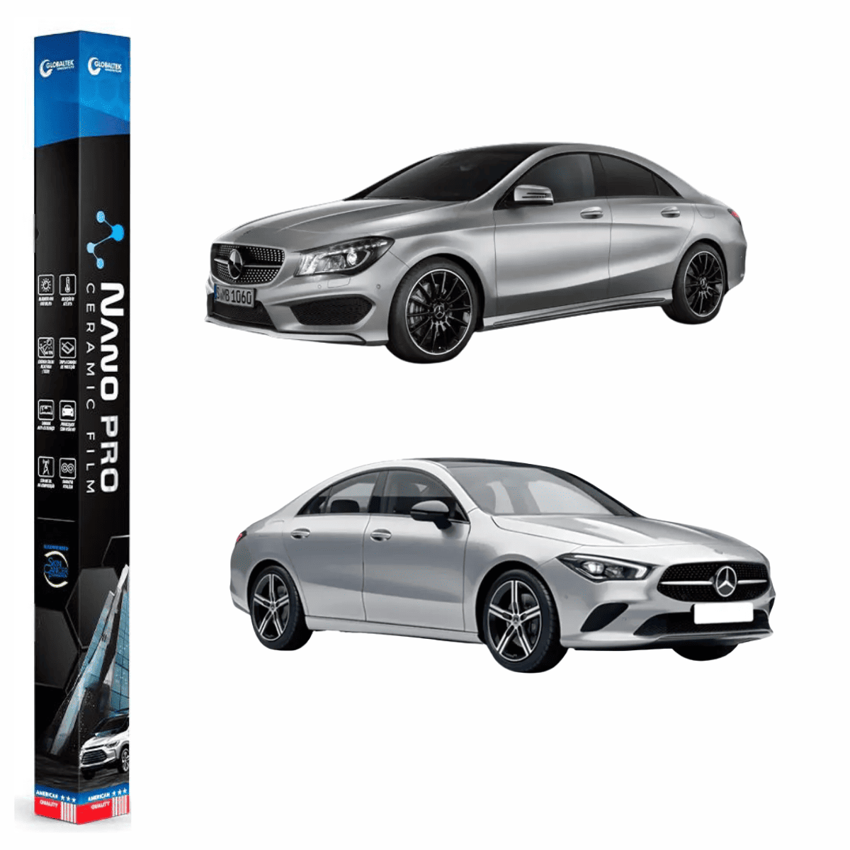 Película Insulfilm Nano Cerâmica Automotiva Térmica - MERCEDES BENZ CLA