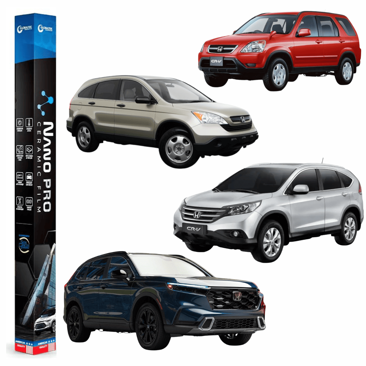 Película Insulfilm Nano Cerâmica Automotiva Térmica - HONDA CRV