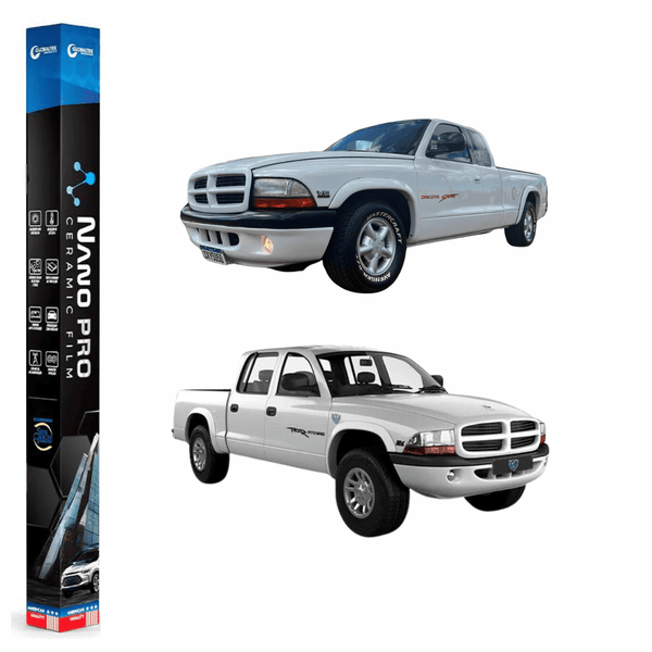 Película Insulfilm Nano Cerâmica Automotiva Térmica - DODGE  DAKOTA CABINE ESTENDIDA
