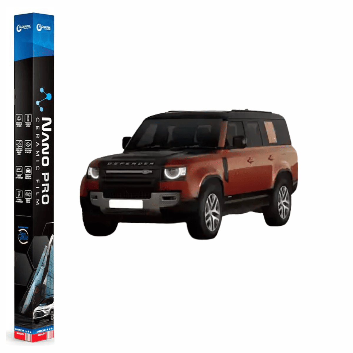 Película Insulfilm Nano Cerâmica Automotiva Térmica - LAND ROVER DEFENDER