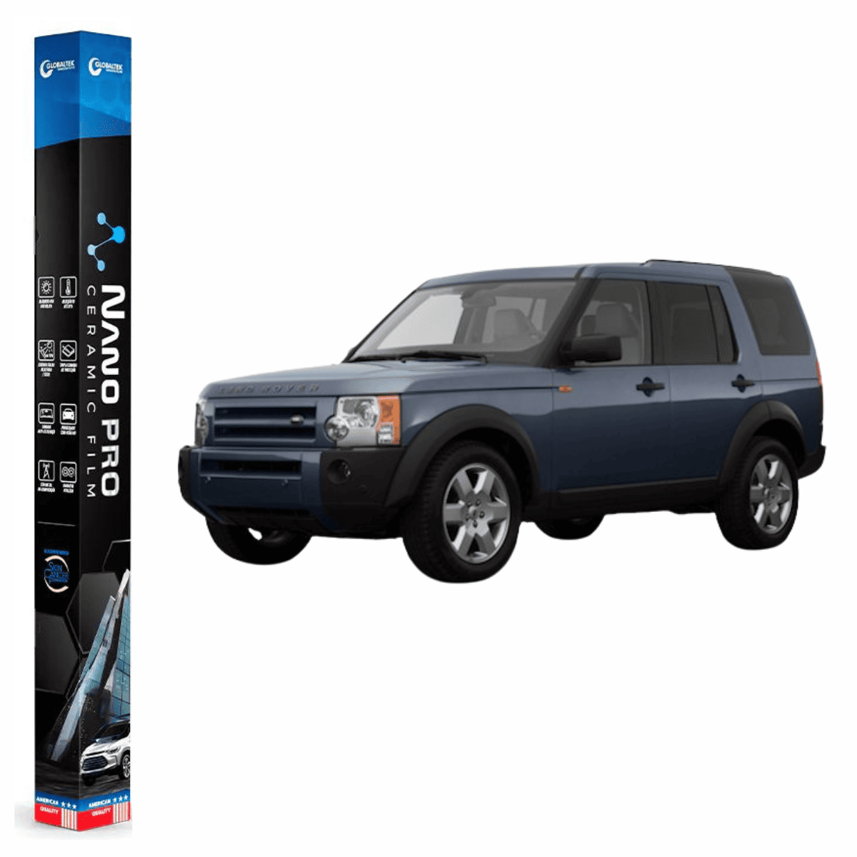 Película Insulfilm Nano Cerâmica Automotiva Térmica - LAND ROVER DISCOVERY 3