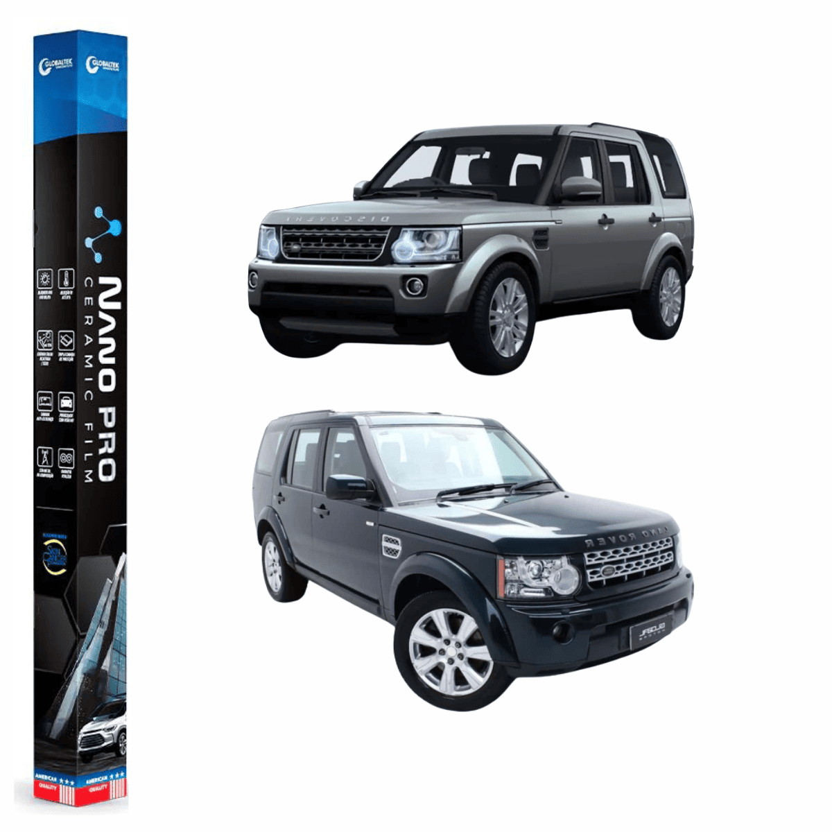 Película Insulfilm Nano Cerâmica Automotiva Térmica - LAND ROVER DISCOVERY 4