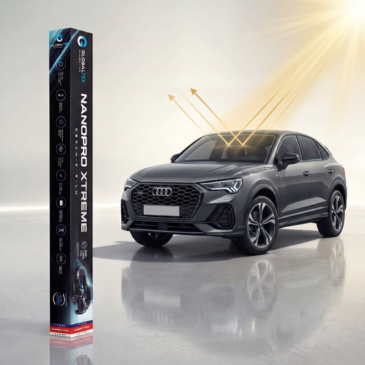 Insulfilm Nano Cerâmica Audi Q3 Sportback — Compatível com Geração F3 Sportback (2019-2024) — Corte Computadorizado Sob Medida — Película Térmica Premium Nanopro Xtreme