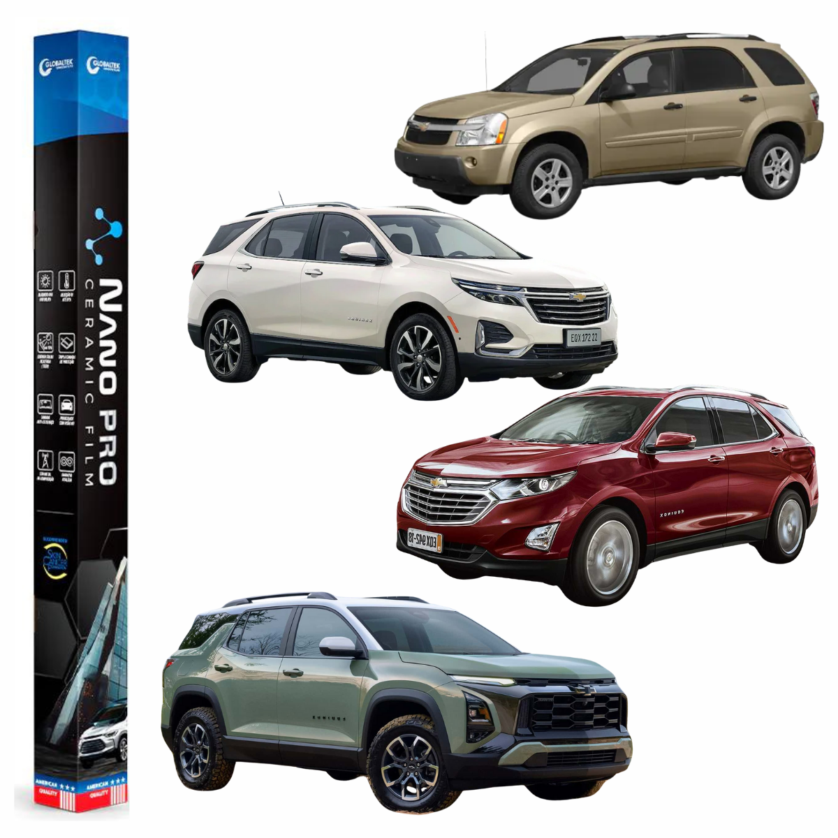 Película Insulfilm Nano Cerâmica Automotiva Térmica - CHEVROLET EQUINOX