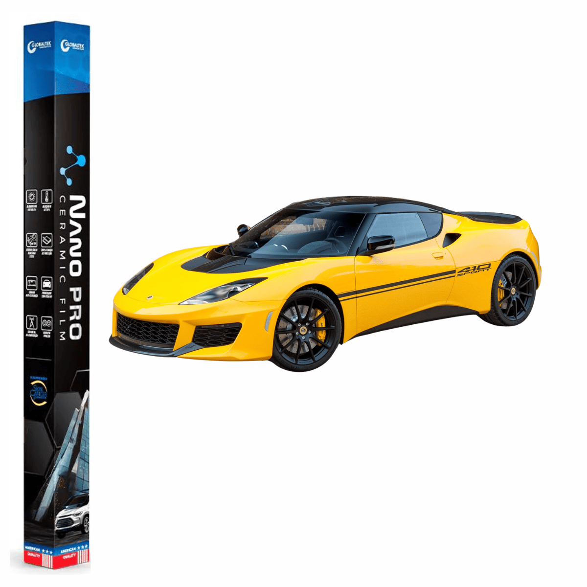 Película Insulfilm Nano Cerâmica Automotiva Térmica - LOTUS EVORA 410