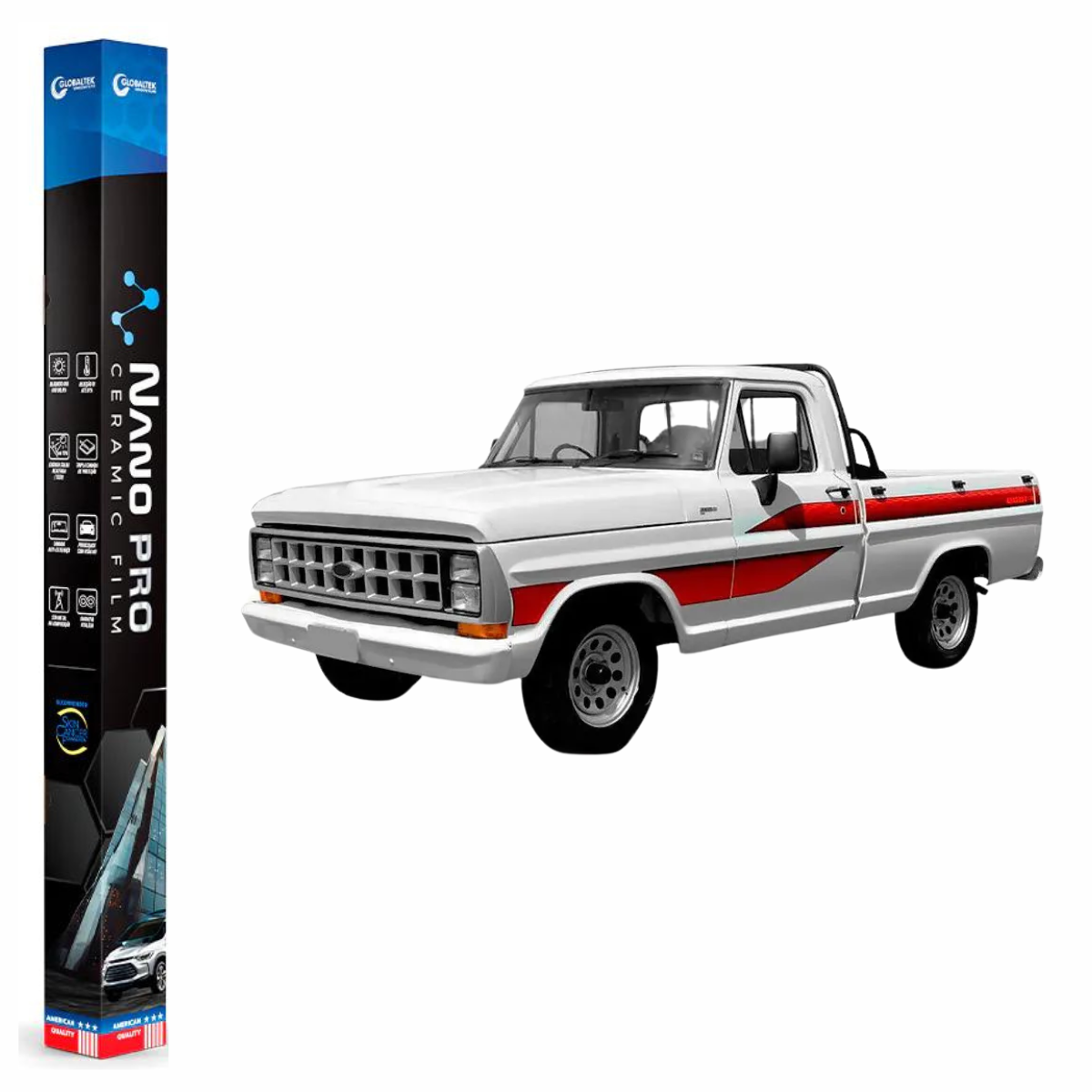 Película Insulfilm Nano Cerâmica Automotiva Térmica - FORD F1000