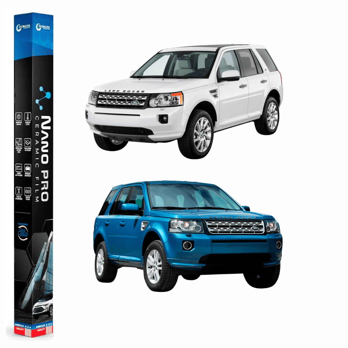 Película Insulfilm Nano Cerâmica Automotiva Térmica - LAND ROVER FREELANDER