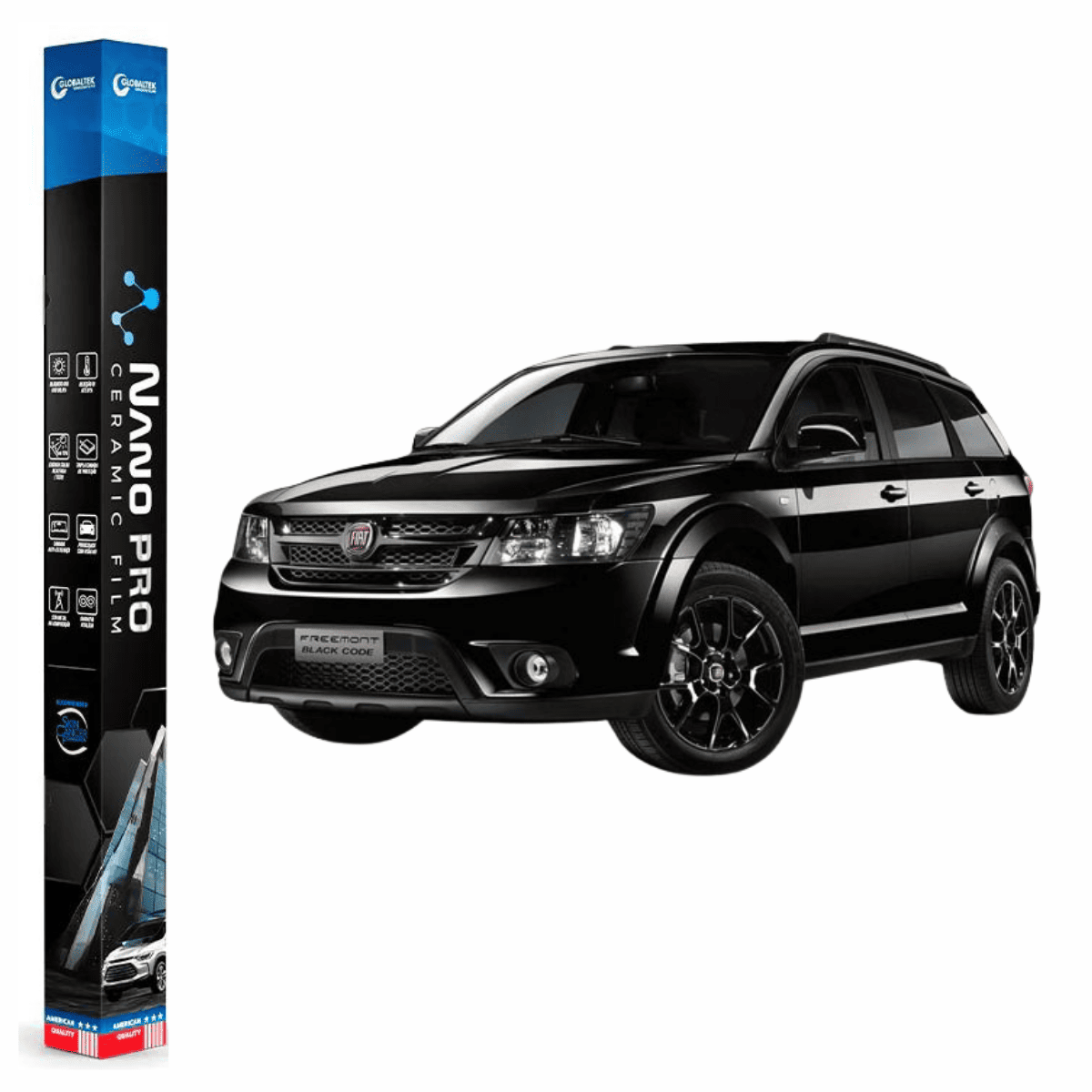 Película Insulfilm Nano Cerâmica Automotiva Térmica - FIAT FREEMONT