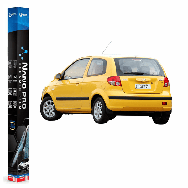 Película Insulfilm Nano Cerâmica Automotiva Térmica - HYUNDAI GETZ 3 PORTAS HATCH
