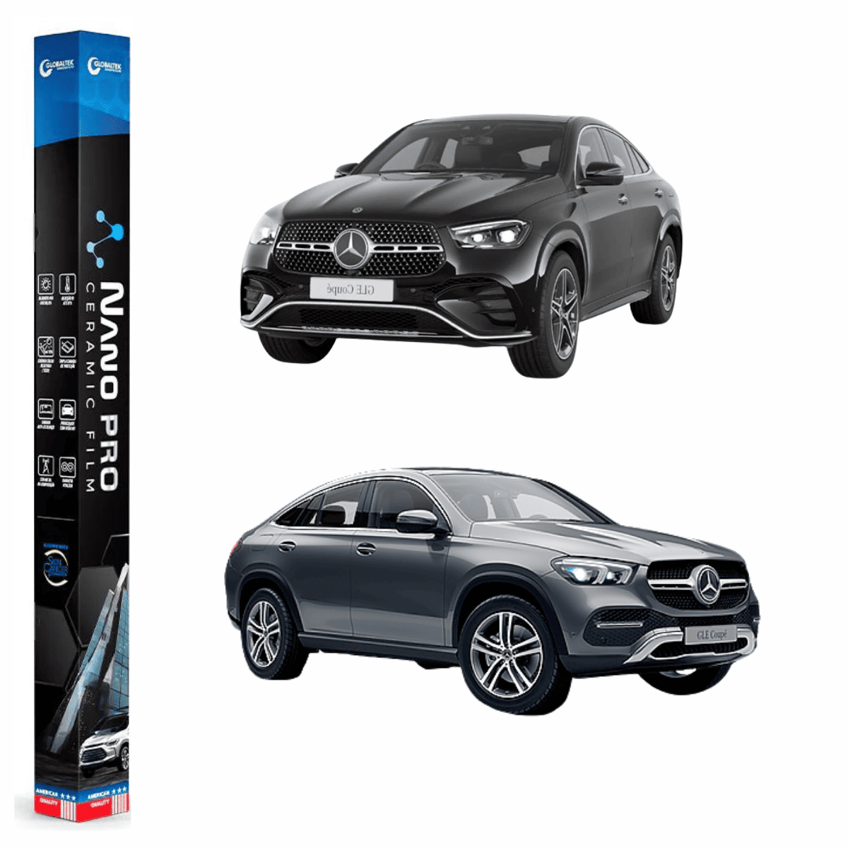 Película Insulfilm Nano Cerâmica Automotiva Térmica - MERCEDES BENZ GLE COUPE