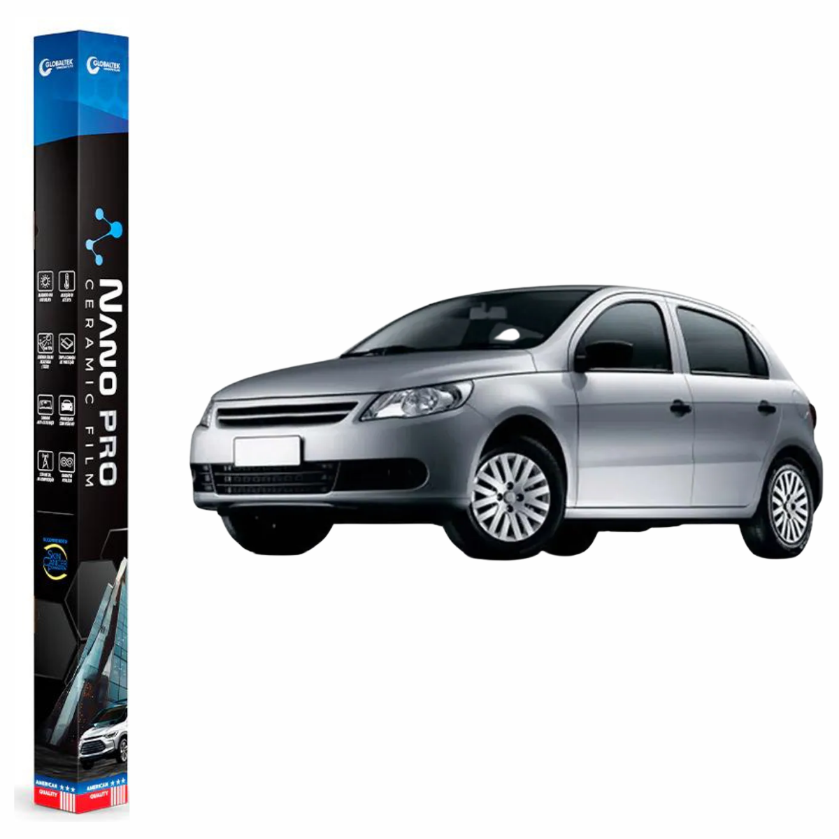 Película Insulfilm Nano Cerâmica Automotiva Térmica - VOLKSWAGEN GOL G5