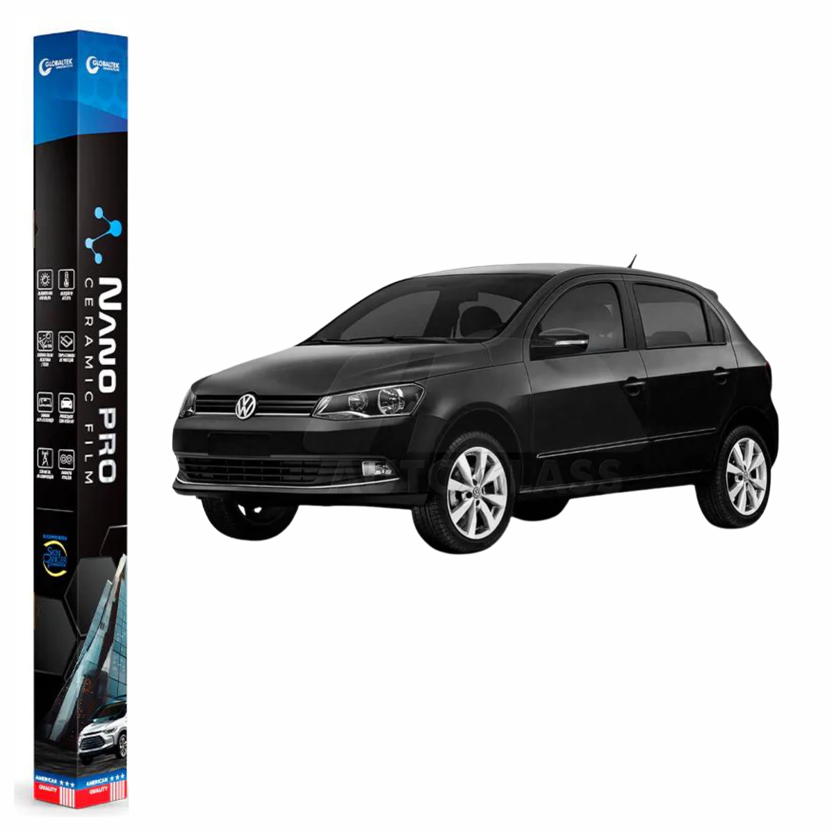Película Insulfilm Nano Cerâmica Automotiva Térmica - VOLKSWAGEN GOL G6