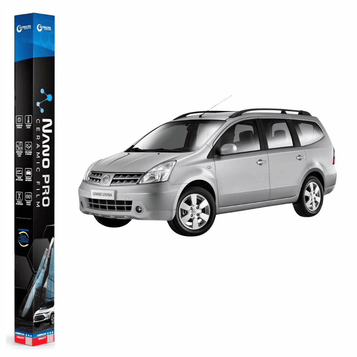 Película Insulfilm Nano Cerâmica Automotiva Térmica - NISSAN GRAND LIVINA
