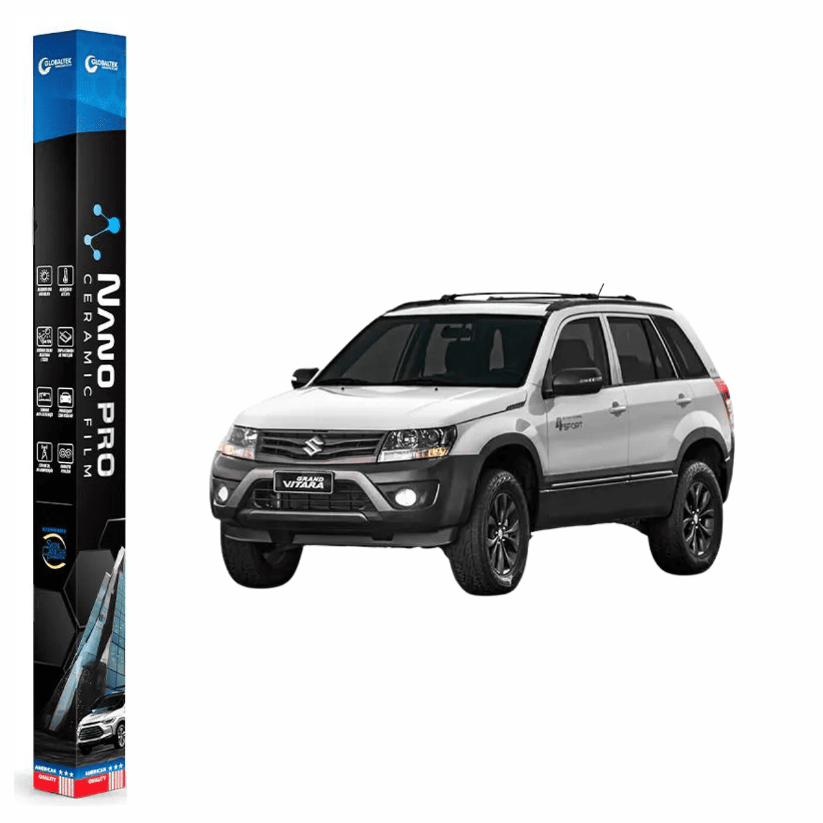 Película Insulfilm Nano Cerâmica Automotiva Térmica - SUZUKI GRAND VITARA