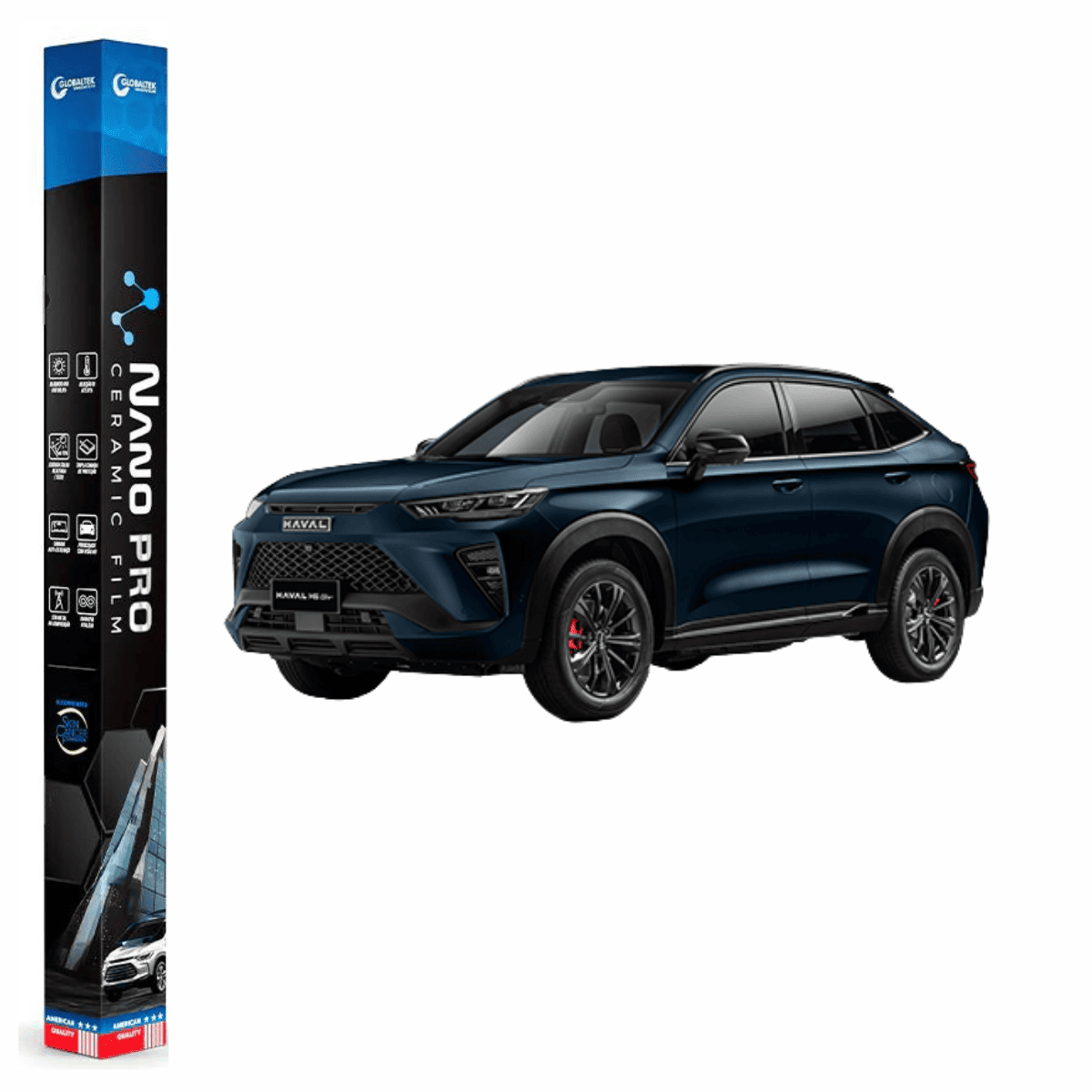 Película Insulfilm Nano Cerâmica Automotiva Térmica - GWM HAVAL H6 GT