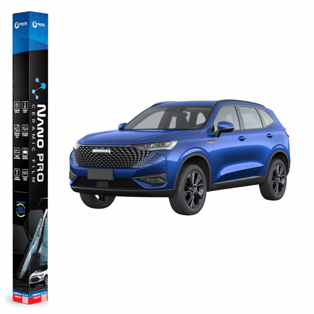 Película Insulfilm Nano Cerâmica Automotiva Térmica - GWM HAVAL H6 HEV