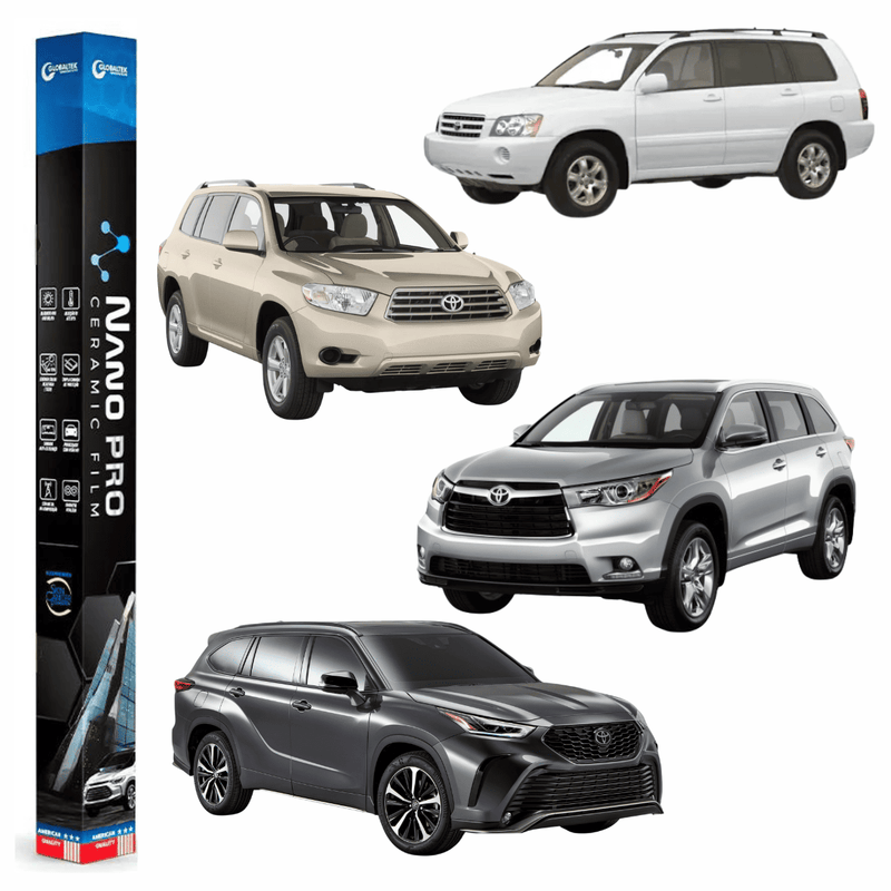 Película Insulfilm Nano Cerâmica Automotiva Térmica - TOYOTA HIGHLANDER