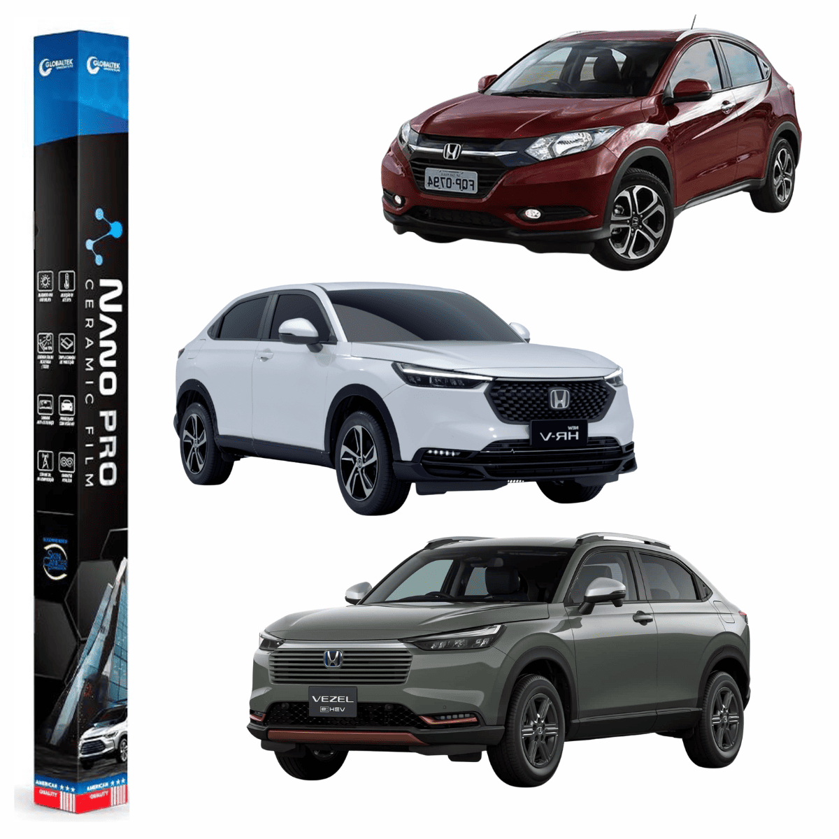 Película Insulfilm Nano Cerâmica Automotiva Térmica - HONDA HRV