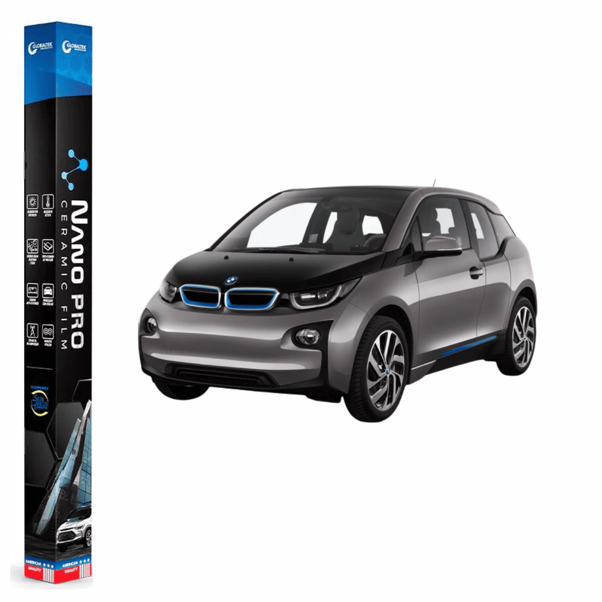 Película Insulfilm Nano Cerâmica Automotiva Térmica - BMW I3