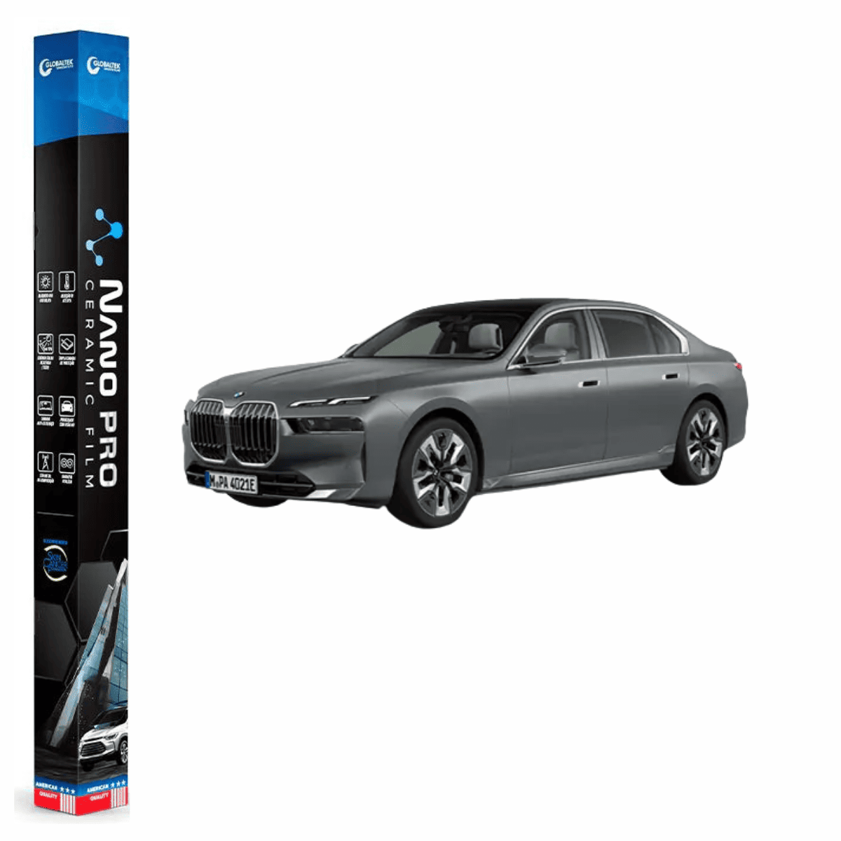 Película Insulfilm Nano Cerâmica Automotiva Térmica - BMW I7
