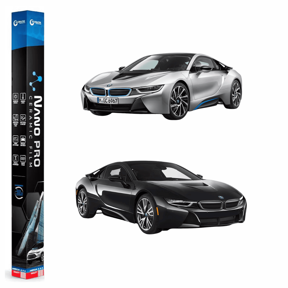 Película Insulfilm Nano Cerâmica Automotiva Térmica - BMW I8