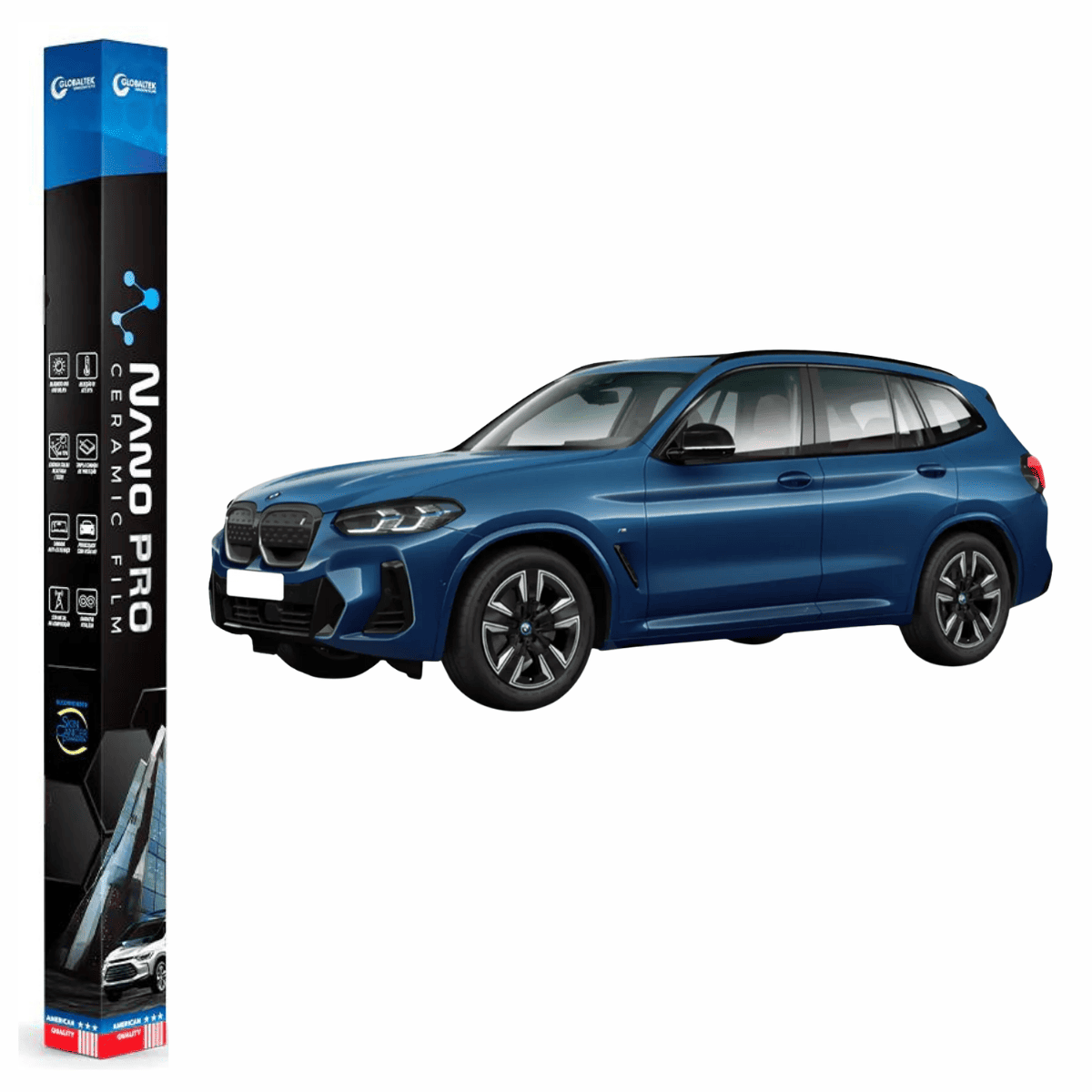 Película Insulfilm Nano Cerâmica Automotiva Térmica - BMW IX3